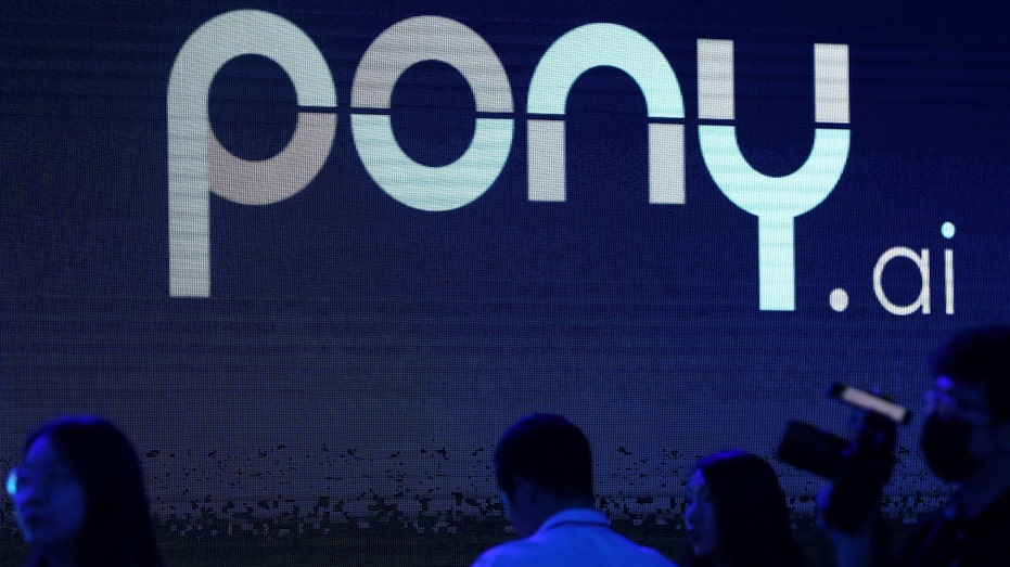 A logo of the autonomous driving technology startup Pony.ai