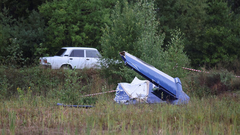 Prigozhin plane crash site in Russia