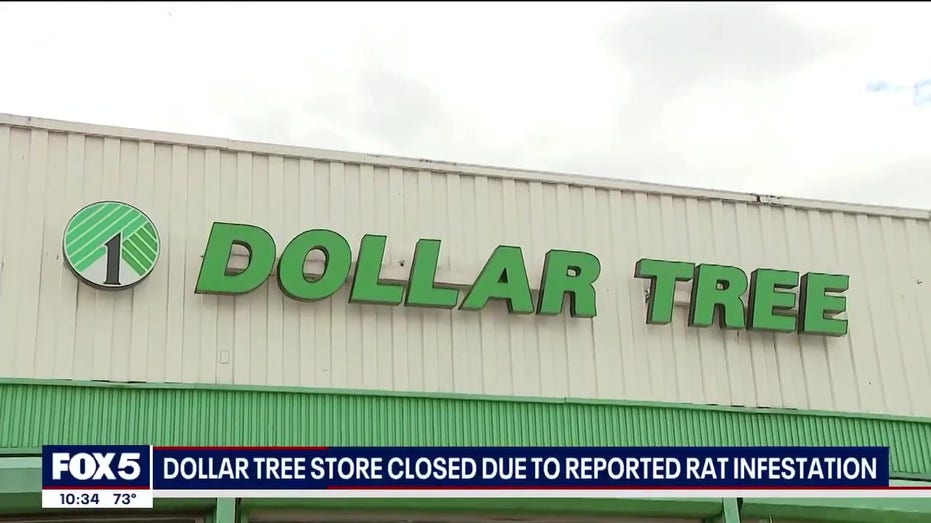Dollar Tree logo on top of store.