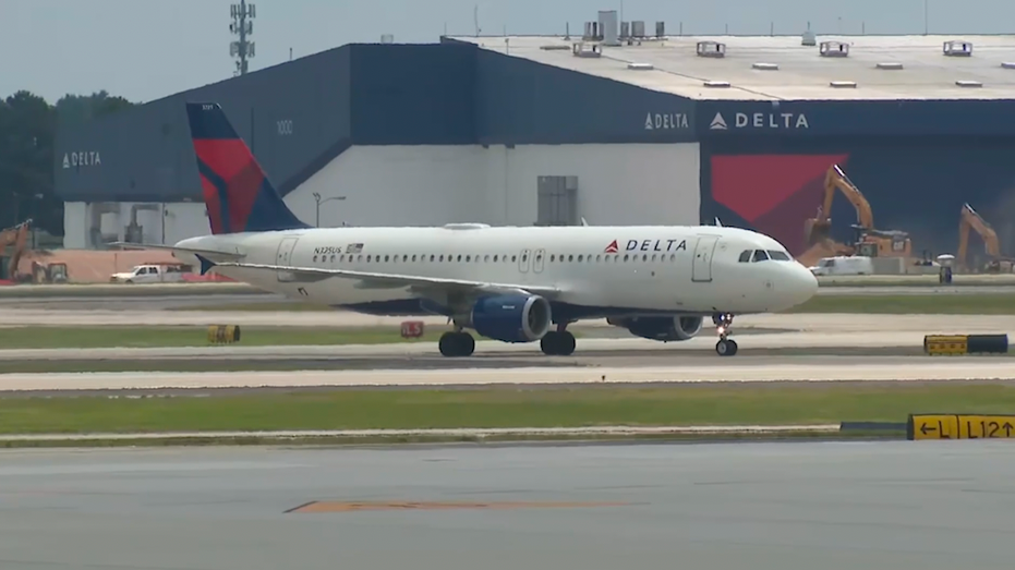 Delta Air Lines plane on the runway