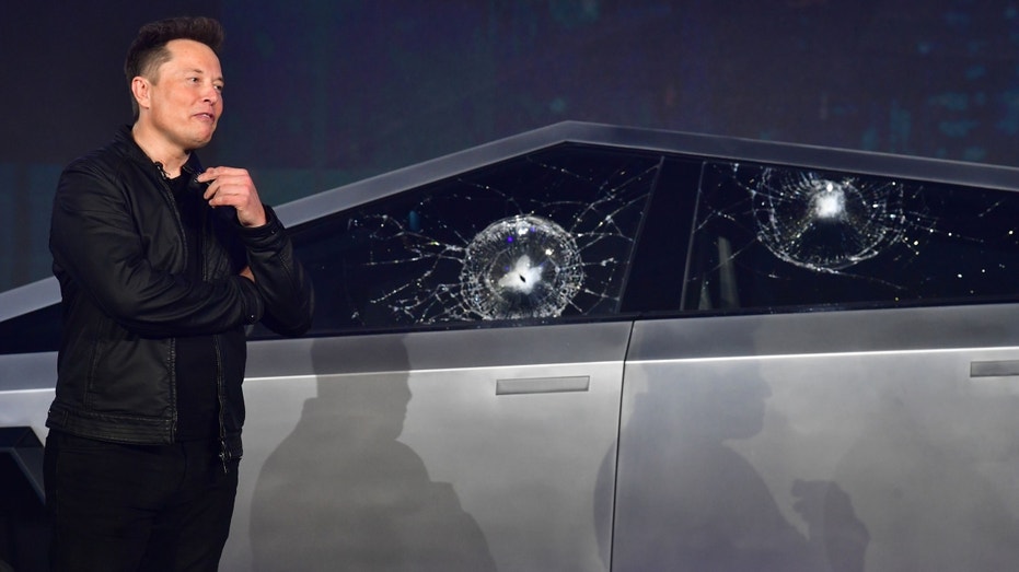 Tesla Cybetruck Elon Musk Broken Windows