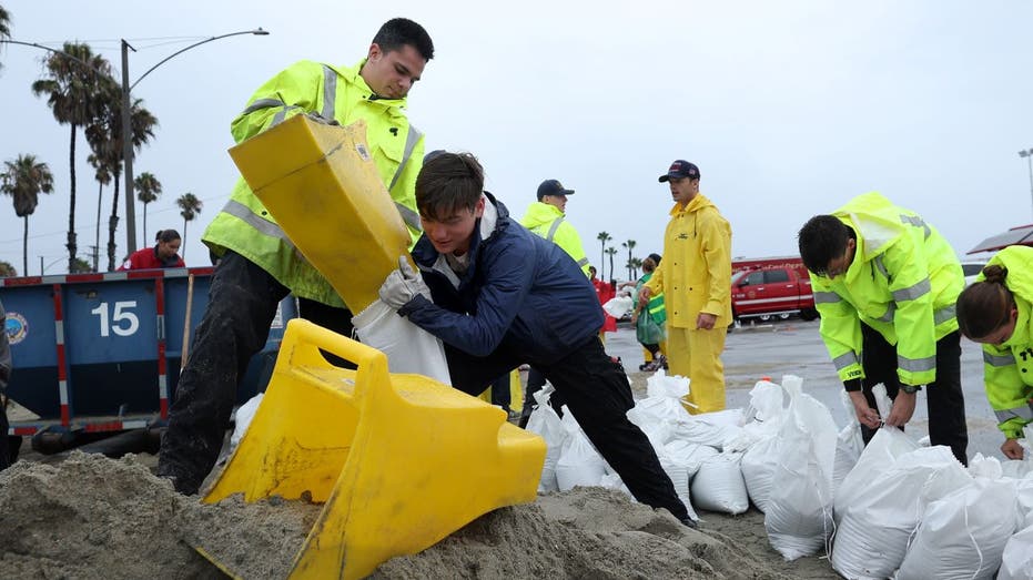 Tropical Storm Hilary Sandbags