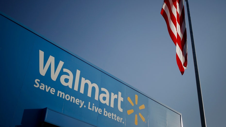 The Walmart logo on its Arkansas headquarters