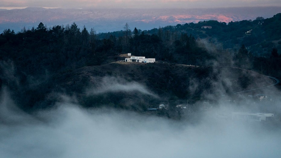 home under construction near california wildfire