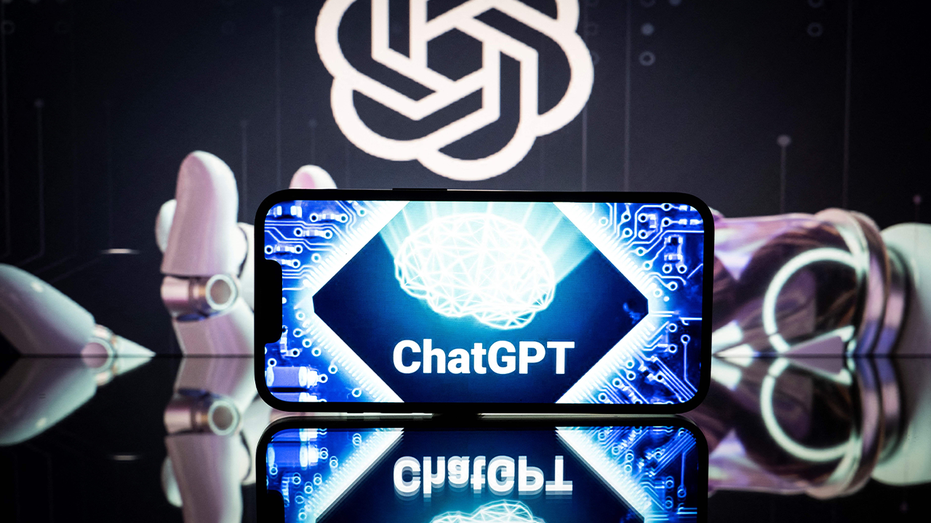 ChatGPT OpenAI illustration on smartphone screenn