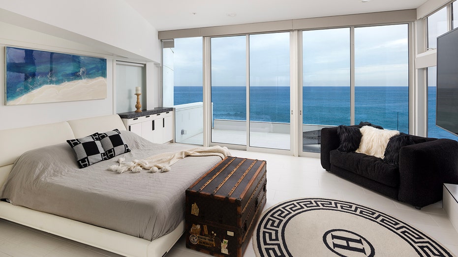 bedroom with ocean view