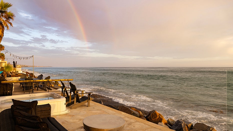 back deck's view of the ocean