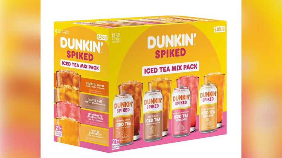 package of dunkin' spiked iced tea