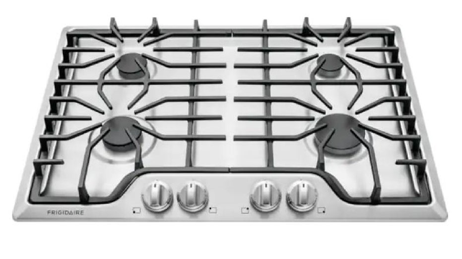 Cooktop with four burners that's been recalled