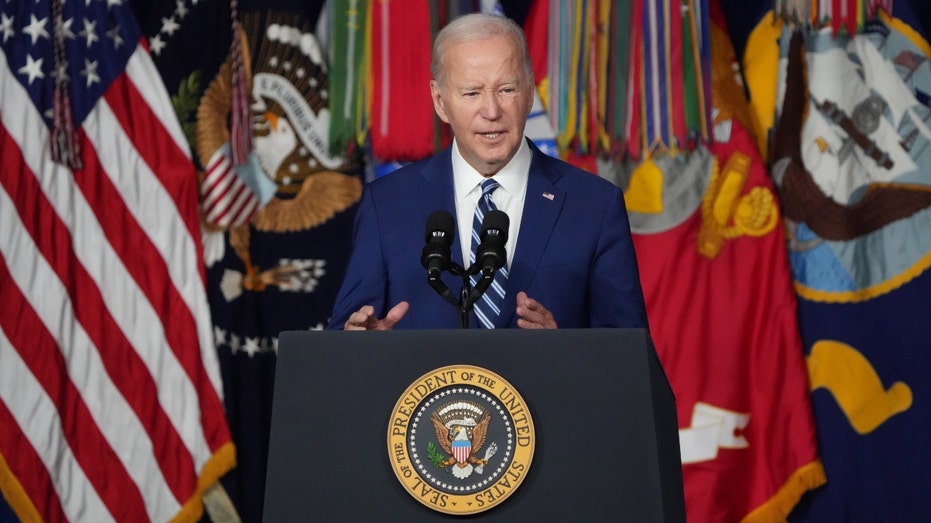 U.S. President Joe Biden speaks