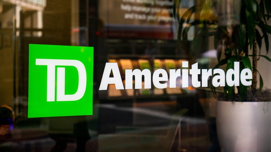 TD Ameritrade logo on office window