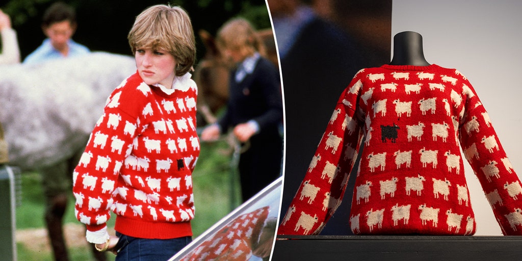 Princess Diana's 'black sheep' sweater sets record by selling for
