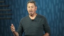 Oracle Chief Technology Officer Larry Ellison delivers a keynote address during the 2019 Oracle OpenWorld on Sept. 16, 2019, in San Francisco, California.