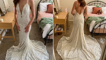 Woman 'shocked' to learn $25 wedding dress from thrift store is worth way more
