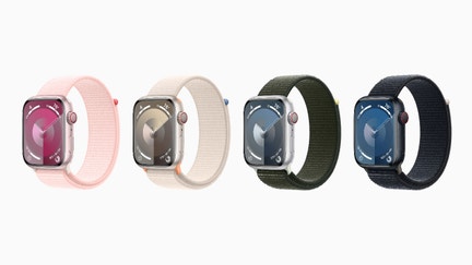 Apple's Watch S9 in different colors. The device was unveiled on Sept. 12, 2023.