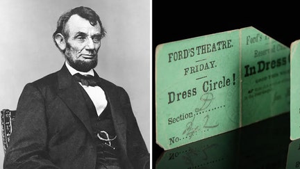 A pair of tickets from the night President Lincoln was shot have been sold at auction — for much more than expected. 