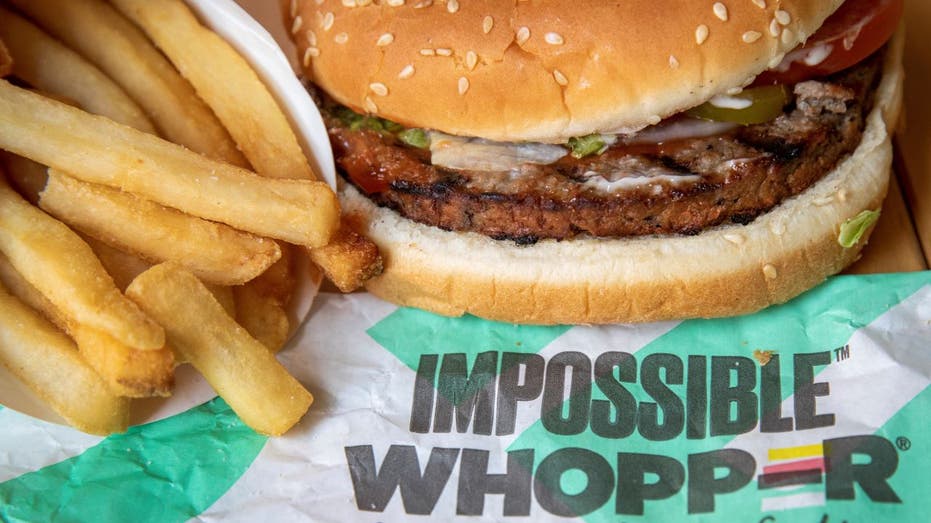 Close-up of Impossible Whopper