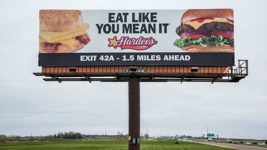 Hardee's billboard