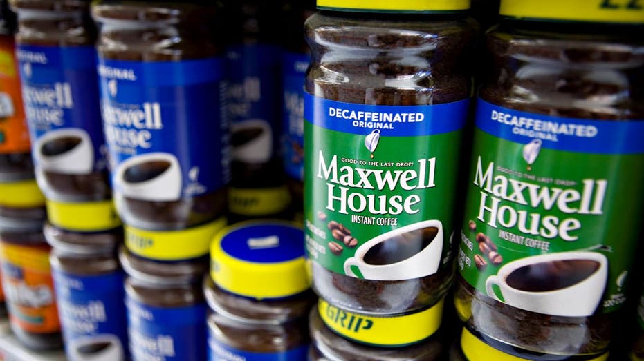 Maxwell House instant coffee containers