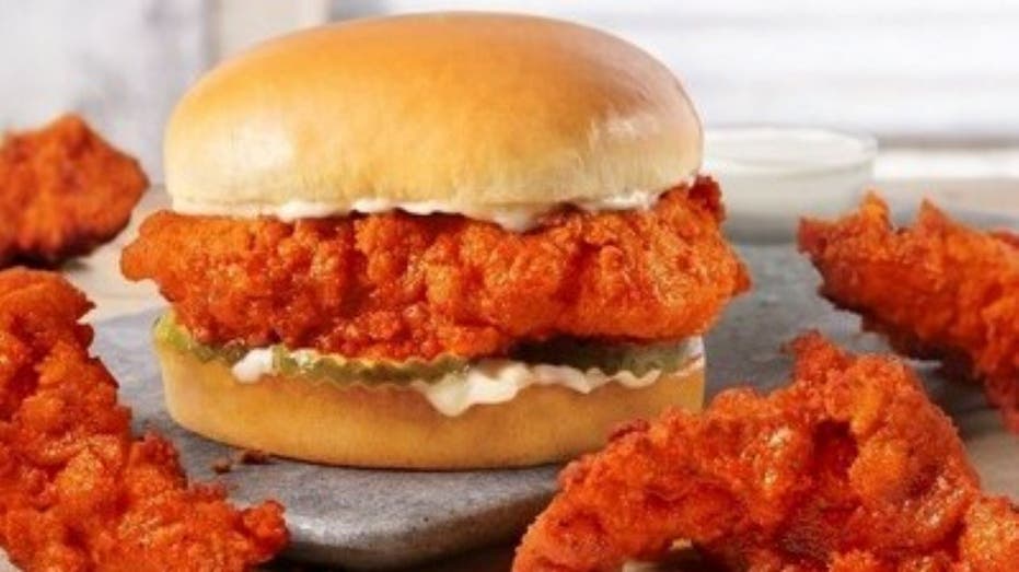 Hardee's Nashville hot chicken sandwich