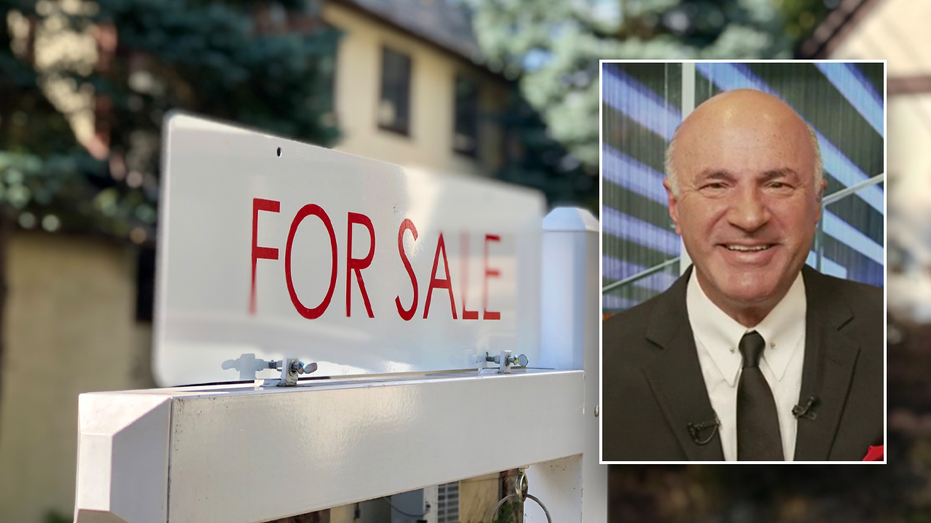 For Sale sign (Right) Kevin OLeary (Left)