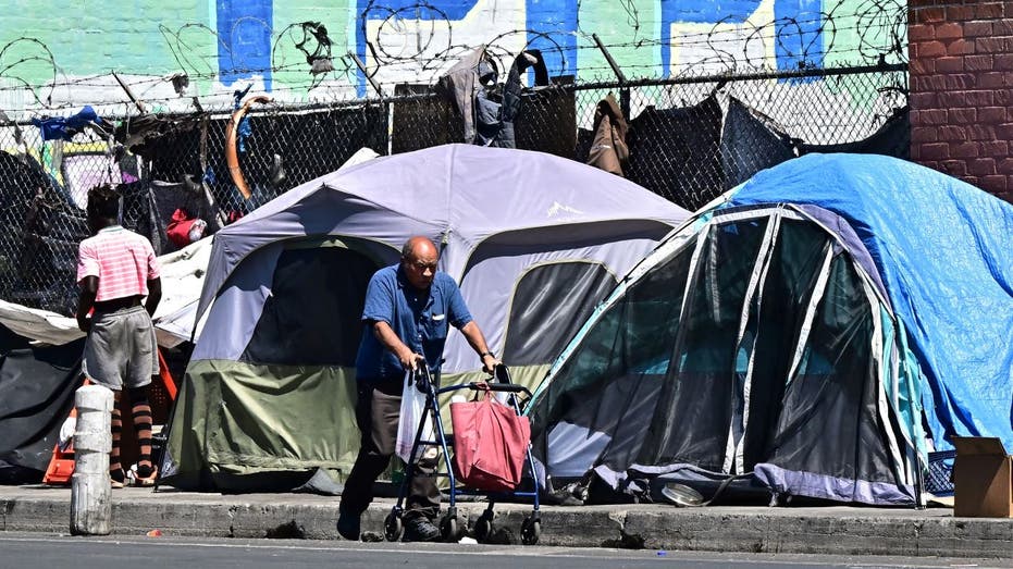 Los Angeles Homeless Skid Row