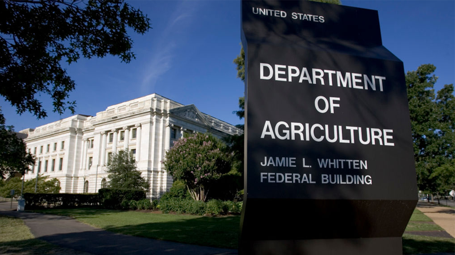 USDA headquarters sign.