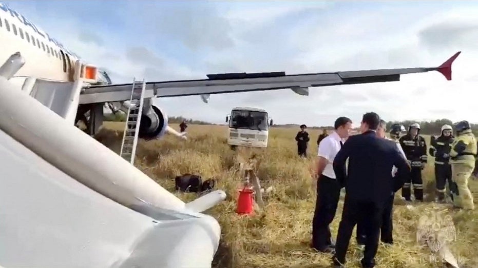 An Ural Airlines plane with 159 passengers on board makes an emergency landing