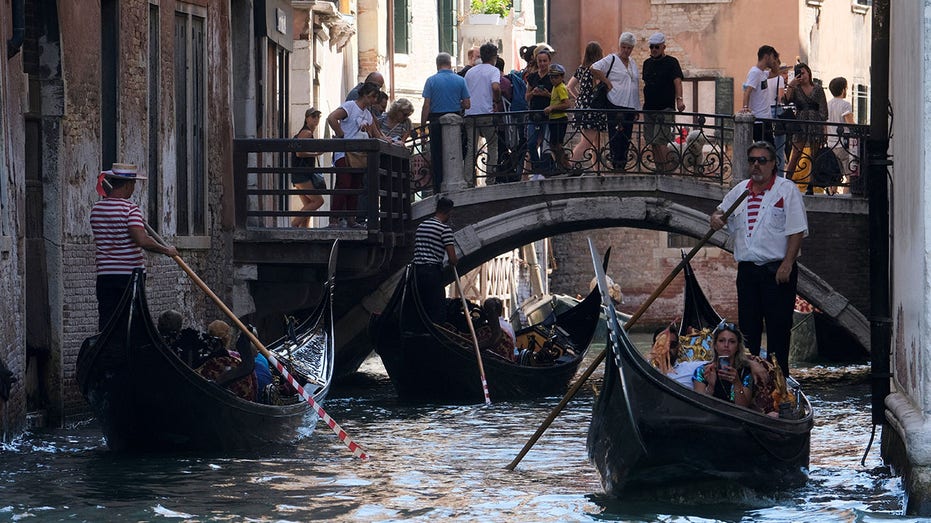 Tourists in Venice, Italy