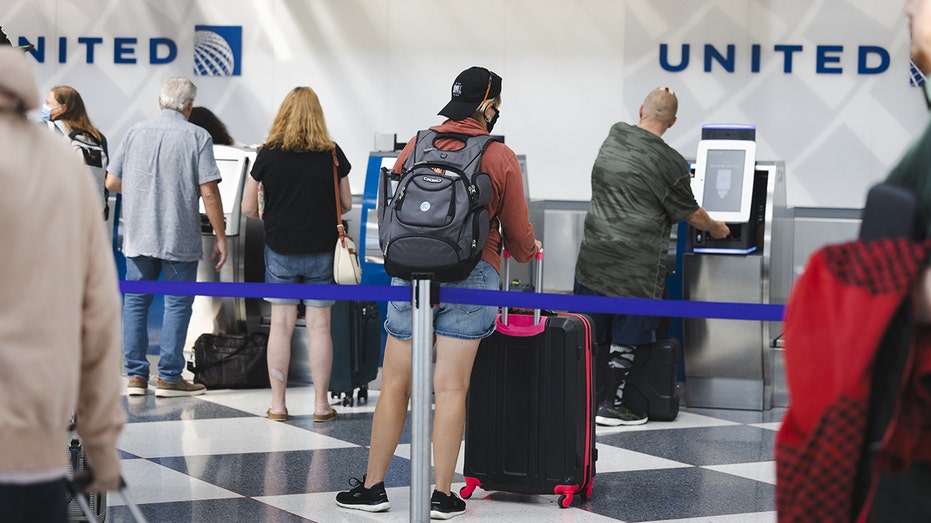 travelers at airport