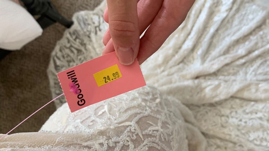 goodwill bridal gown price tag