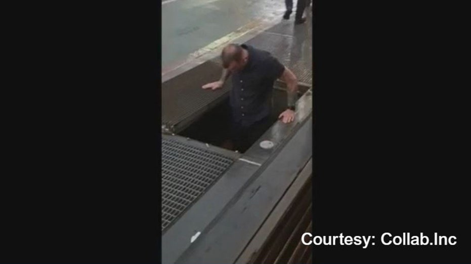 Guy jumps into sewer for valuables first time