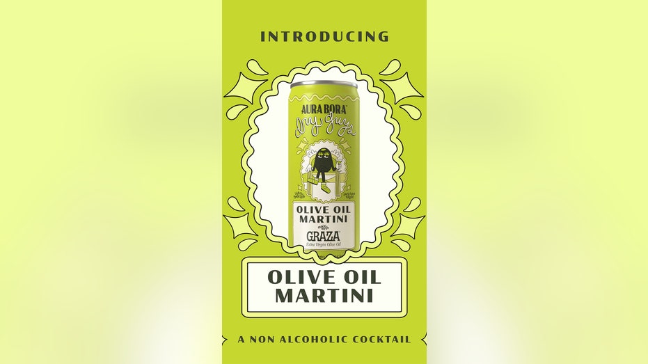 Aura bora olive oil martini can