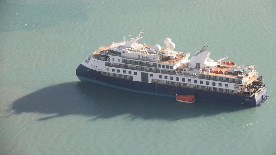 The Ocean Explorer cruise ship has run aground in Greenland with 206 passengers aboard