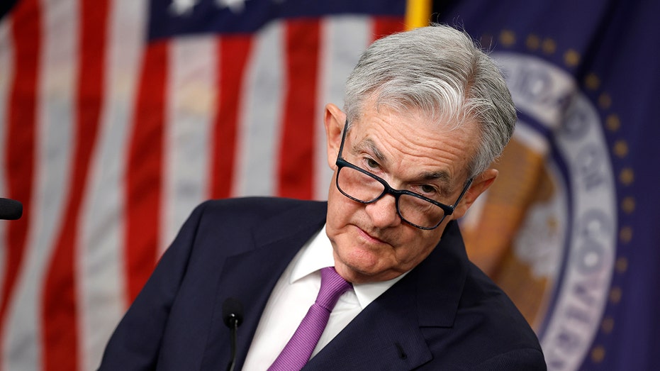 Fed Chairman Jerome Powell speaks during a press conference