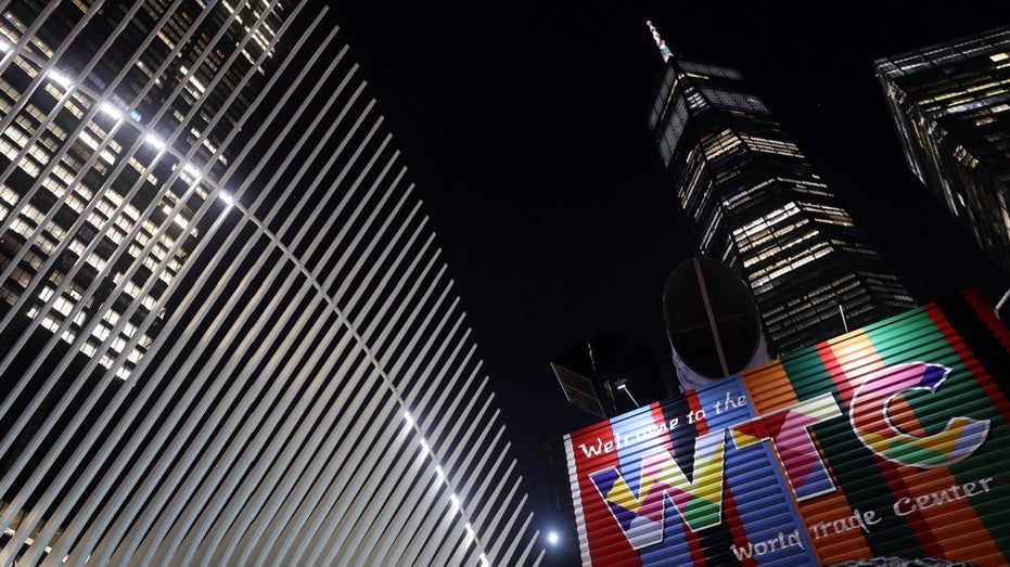 night view of One World Trade Center
