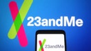 UKRAINE - 2021/06/17: In this photo illustration, 23andMe logo of a biotechnology company is seen on a smartphone and a pc screen in the background. (Photo Illustration by Pavlo Gonchar/SOPA Images/LightRocket via Getty Images)
