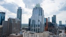 Wide angle view of the Frost Bank Tower and urban skyline of Austin, Texas, March 9, 2023. (Photo by Smith Collection/Gado/Getty Images)