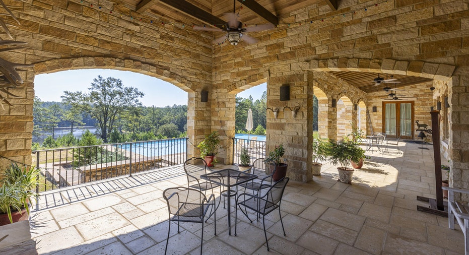 back patio at alabama house