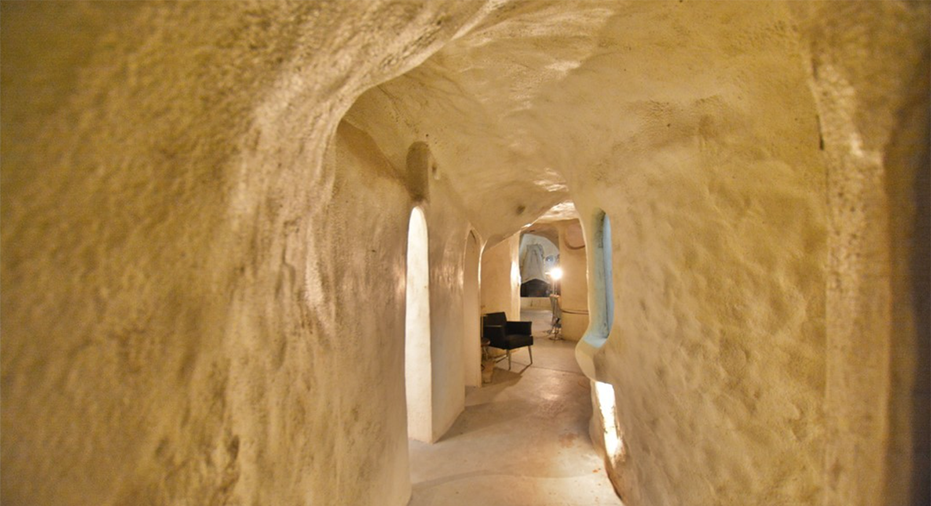 cave house hallway