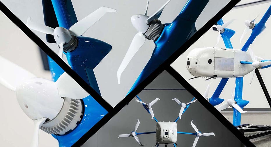 different angles of a drone