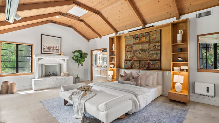Bedroom inside Patrick Swayze's home