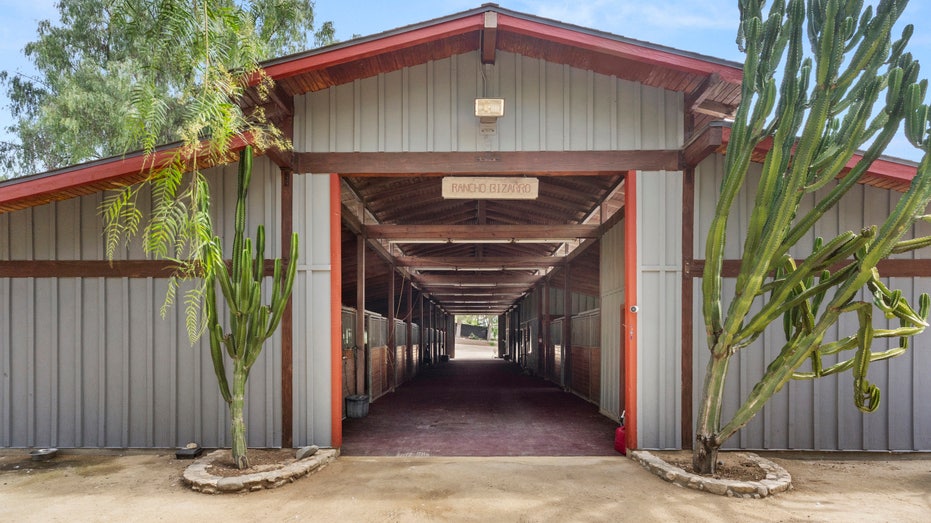 The equestrian building on Patrick Swayze's ranch