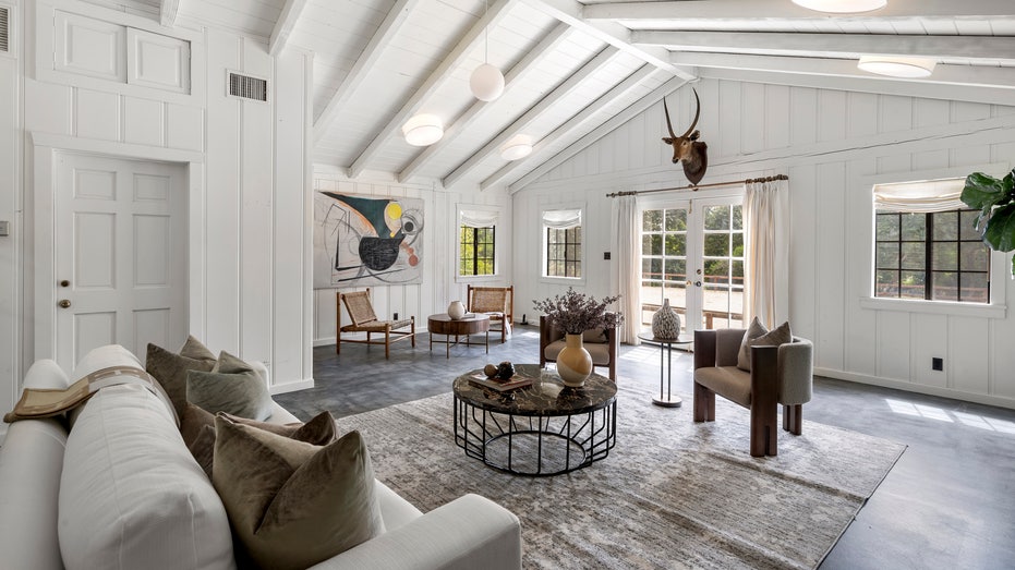 Interior living space of Patrick Swayze's home