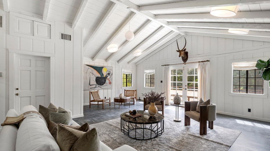Interior living space of Patrick Swayze's home