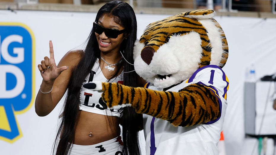 Angel Reese at an LSU game