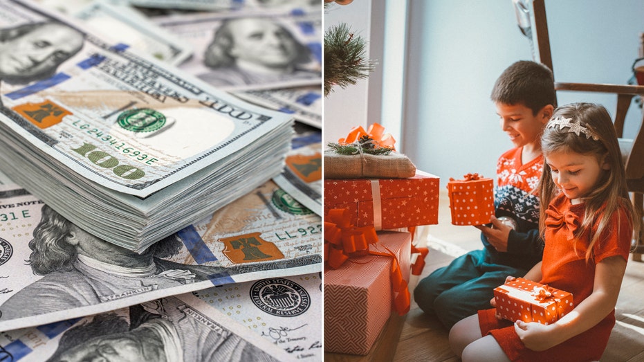 money and Christmas gifts