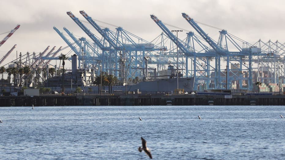 Container Ships Port Terminal