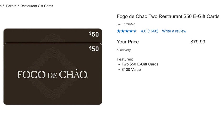 Fogo de Chao gift cards