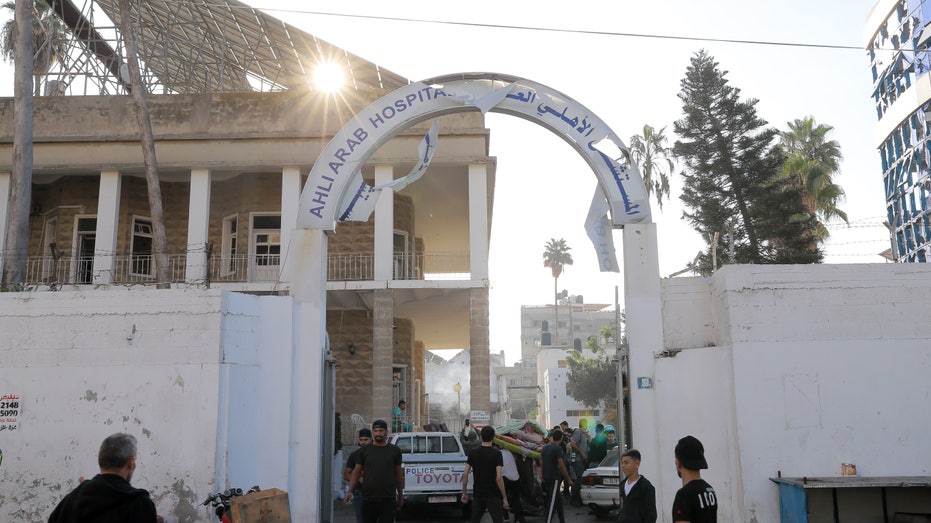 Gaza hospital explosion